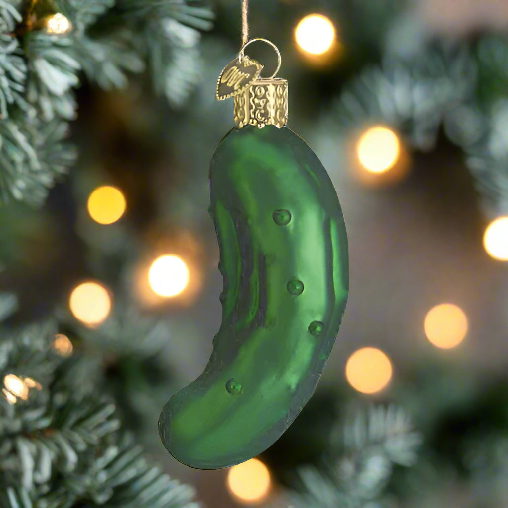Pickle Glass Ornament