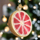 Grapefruit Glass Ornament