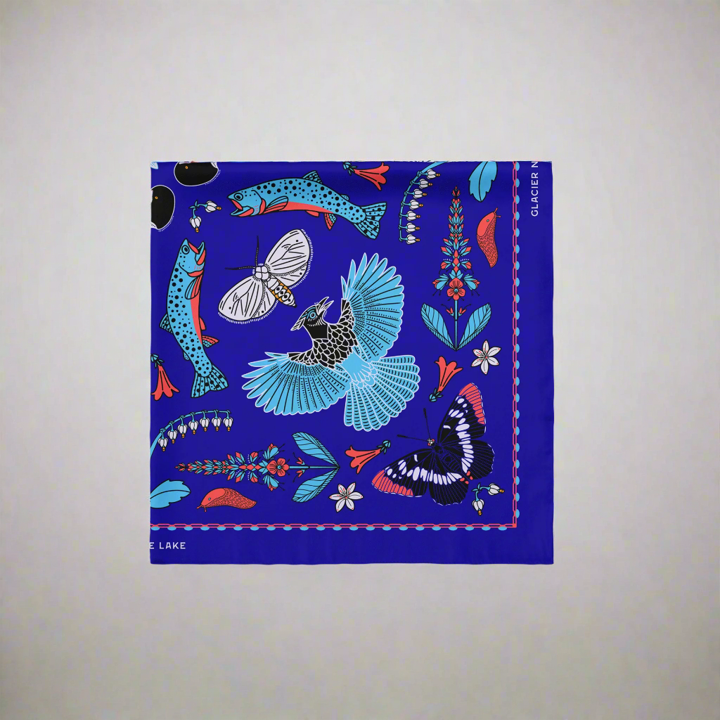 Avalanche Lake Glacier National Park Bandana by Field Guide Designs