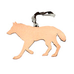 Wolf Stainless Steel Hammered Ornament by Art Studio Company (4 Colors, 2 Sizes)