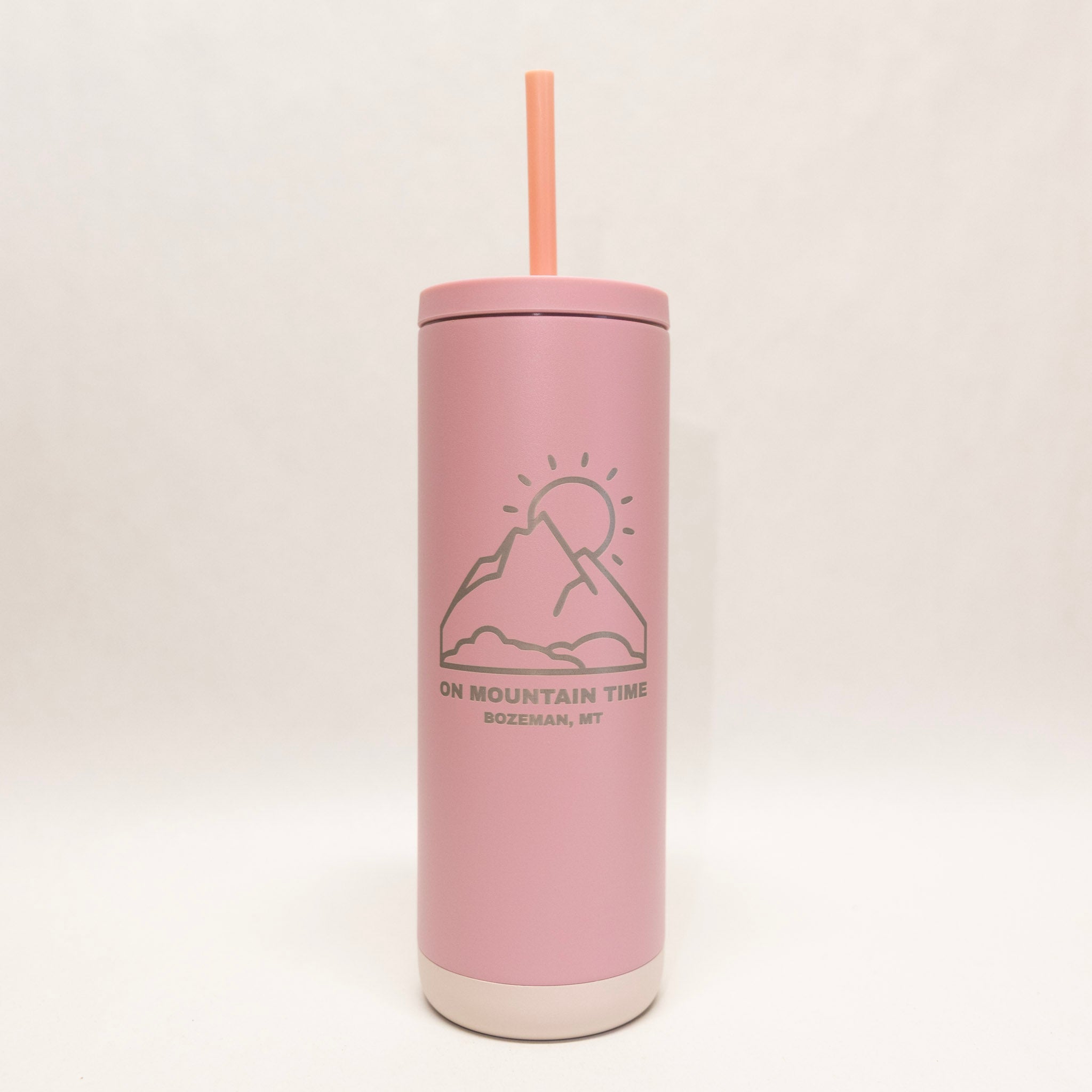 Mountain Time Maker 20 oz Soft Matte Tumbler by Montana Gift Corral Matte Candy Blush