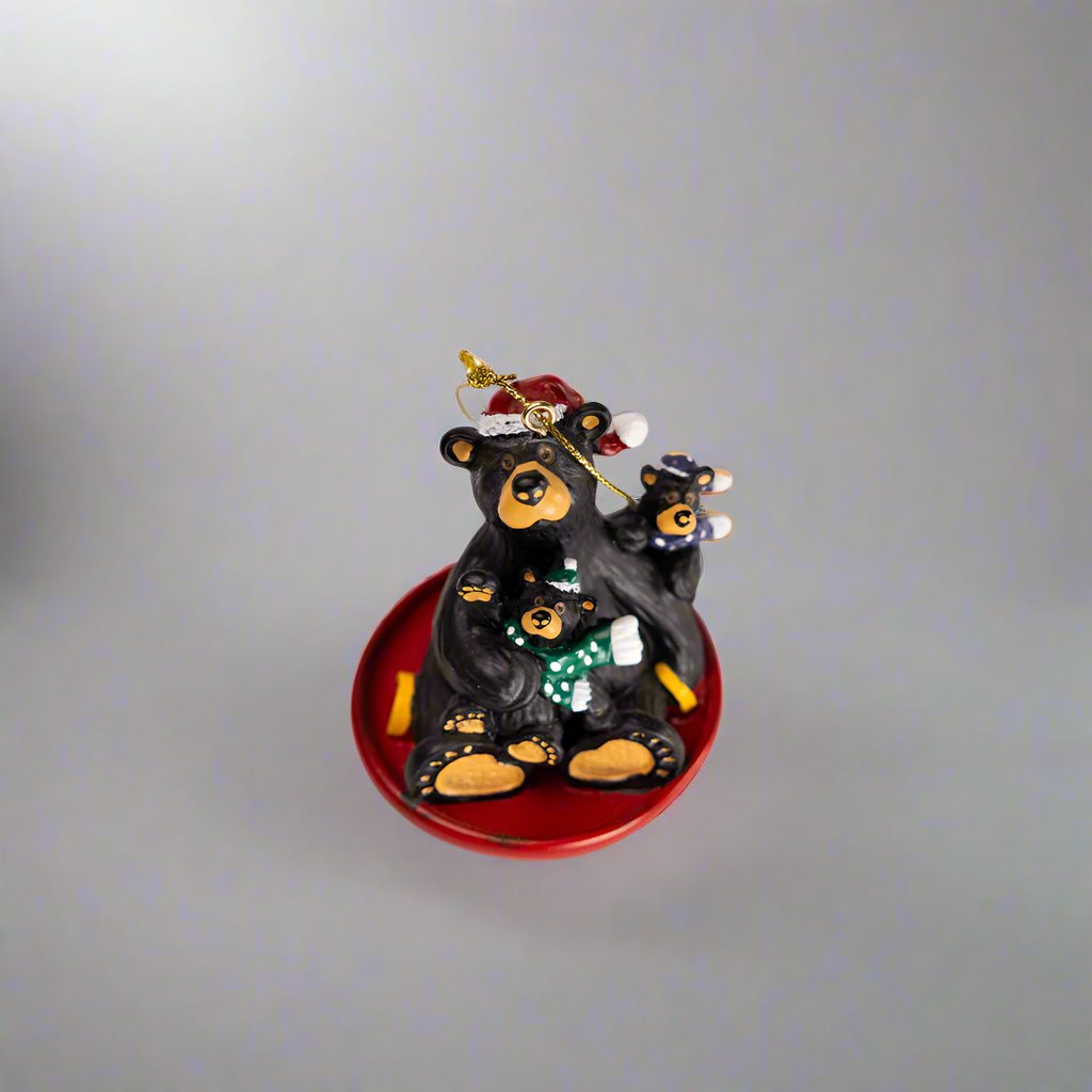 Bearfoots Saucer Sled Ornament