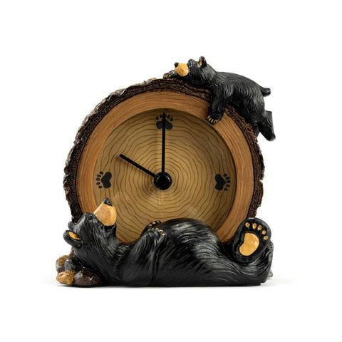 Bearfoots Wasting Time Desk Clock by Jeff Fleming