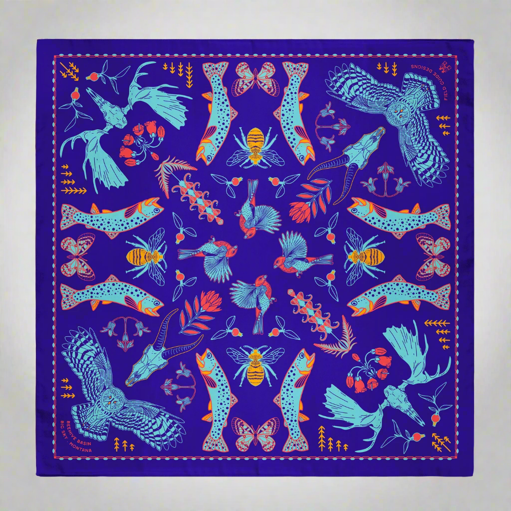 Beehive Basin Big Sy Montana Bandana by Field Guide Designs