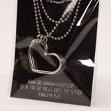 Bent Heart Silverware Necklace by Girl Ran Away with the Spoon