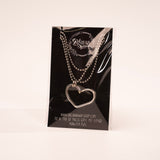 Bent Heart Silverware Necklace by Girl Ran Away with the Spoon