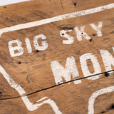 Big Sky Country Montana Mud Flap Barnwood Sign by Salvage Signs