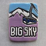 Big Sky Montana Lone Mountain Chair Lift Magnet