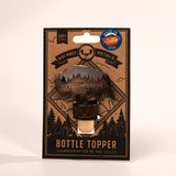 Bison Yellowstone with Trees Bottle Topper by Blue Moose Metals