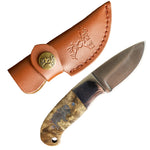 Burl Mini Skinner with Sheath by Buffalo Knives (2 Styles)
