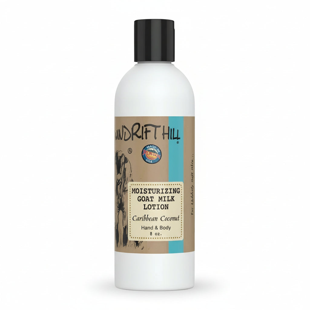 coconut palm lotion Caribbean Coconut Goat's Milk Lotion by Windrift Hill – Montana Gift Corral