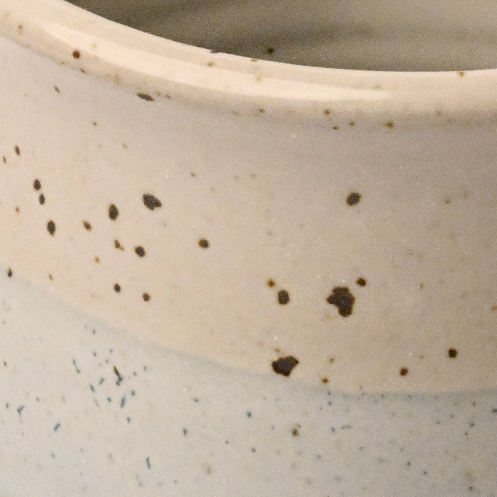 Classic Turquoise and White Mug - close up