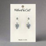 Pinecone Dangle Earrings by Nature Cast Metalworks