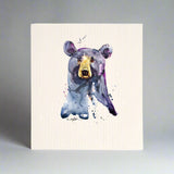 Dean Crouser Black Bear Biodegradable Dish Cloth - single