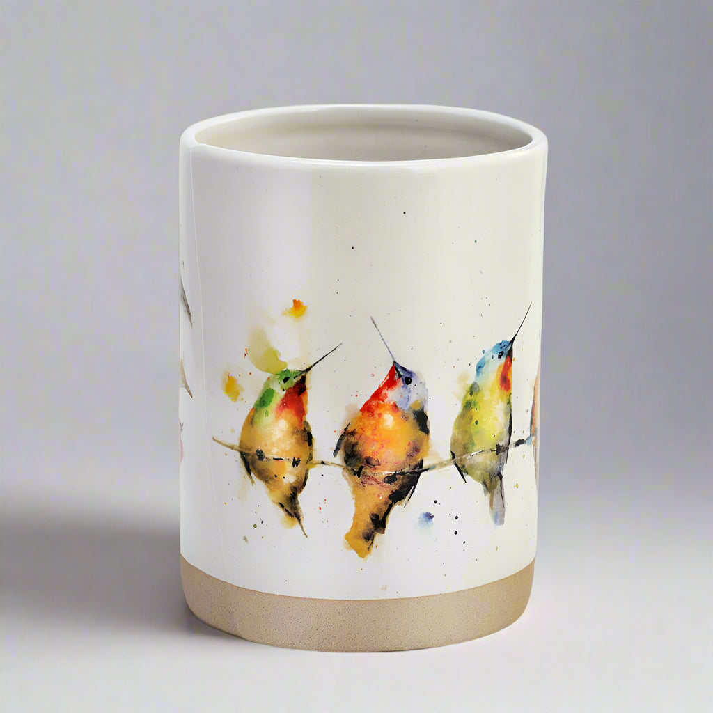 Dean Crouser Hummers on a Wire Vase PeeWee Collection