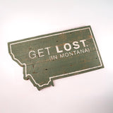 Get Lost Barnwood Sign by Salvage Signs