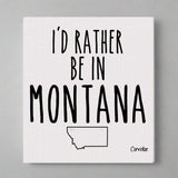 I'd Rather be in Montana Swedish Dishcloth by Corvidae designs and drawings