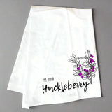 I'm Your Huckleberry Tea Towel by Corvidae Drawings and Designs