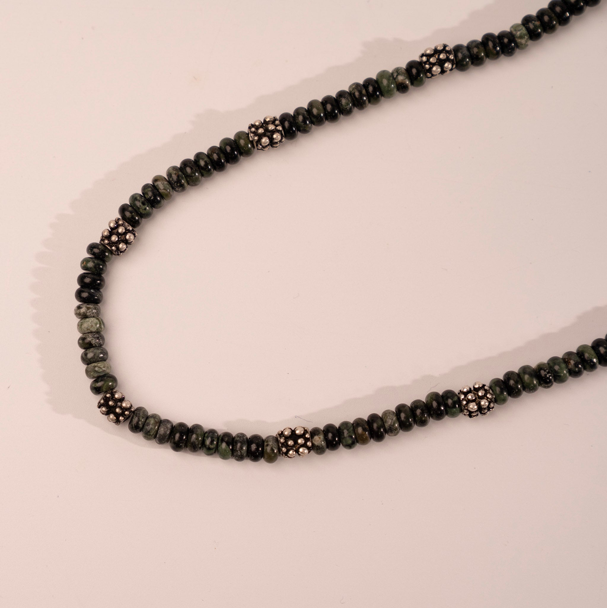 Kambaba Jasper Gemstone Necklace - close up