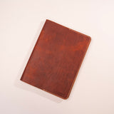 Large Gold Leather Jot Book by KT Leatherworks