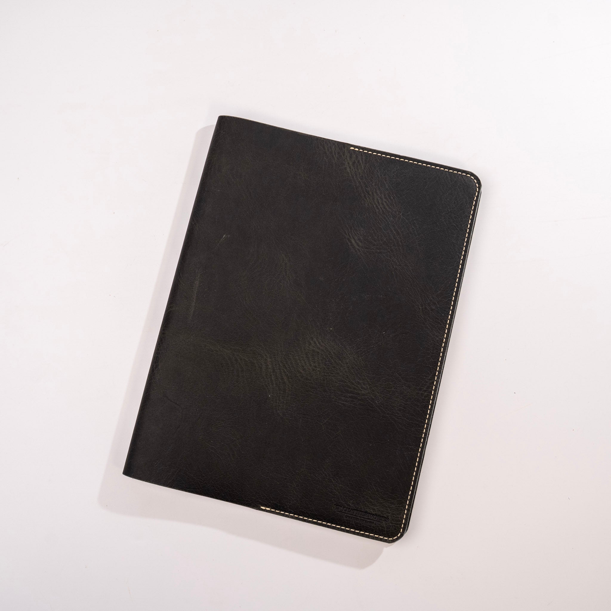 Large Steel Leather Jot Book by KT Leatherworks