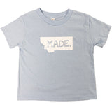 Light Blue Montana Made Youth Tshirt by Cody Sarrazin