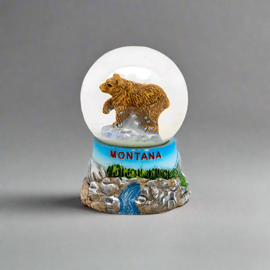 Montana Brown Bear Snow Globe