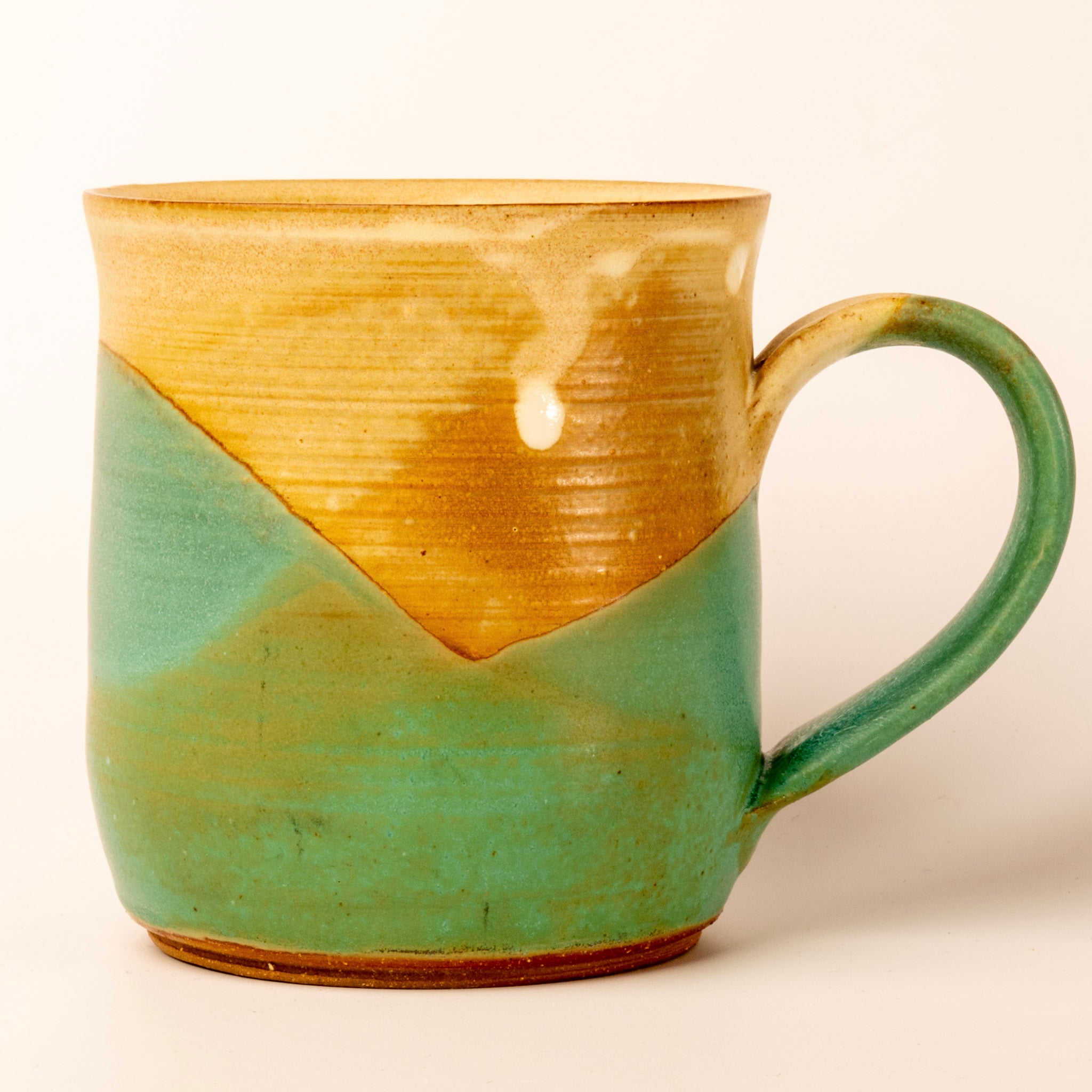 Montana Emblem Mug - teal and white back