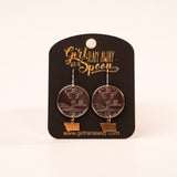 Montana Quarter Charm Earrings by Girl Ran Away with the Spoon