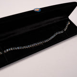 Montana Sapphire 3.5 MM 14 K White Gold Bracelet by Mac's Gems