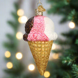 neapolitan ice cream cone ornament old world christmas