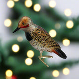Northern Flicker Glass Christmas Ornament