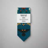 Paradise Valley bandana with bird design on a white background