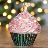 Pink Chocolate Cupcake Ornament by Old World Christmas