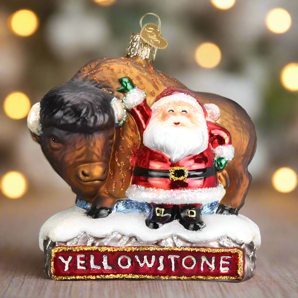 Buffalo Ornament by Old World Christmas (2 Styles)