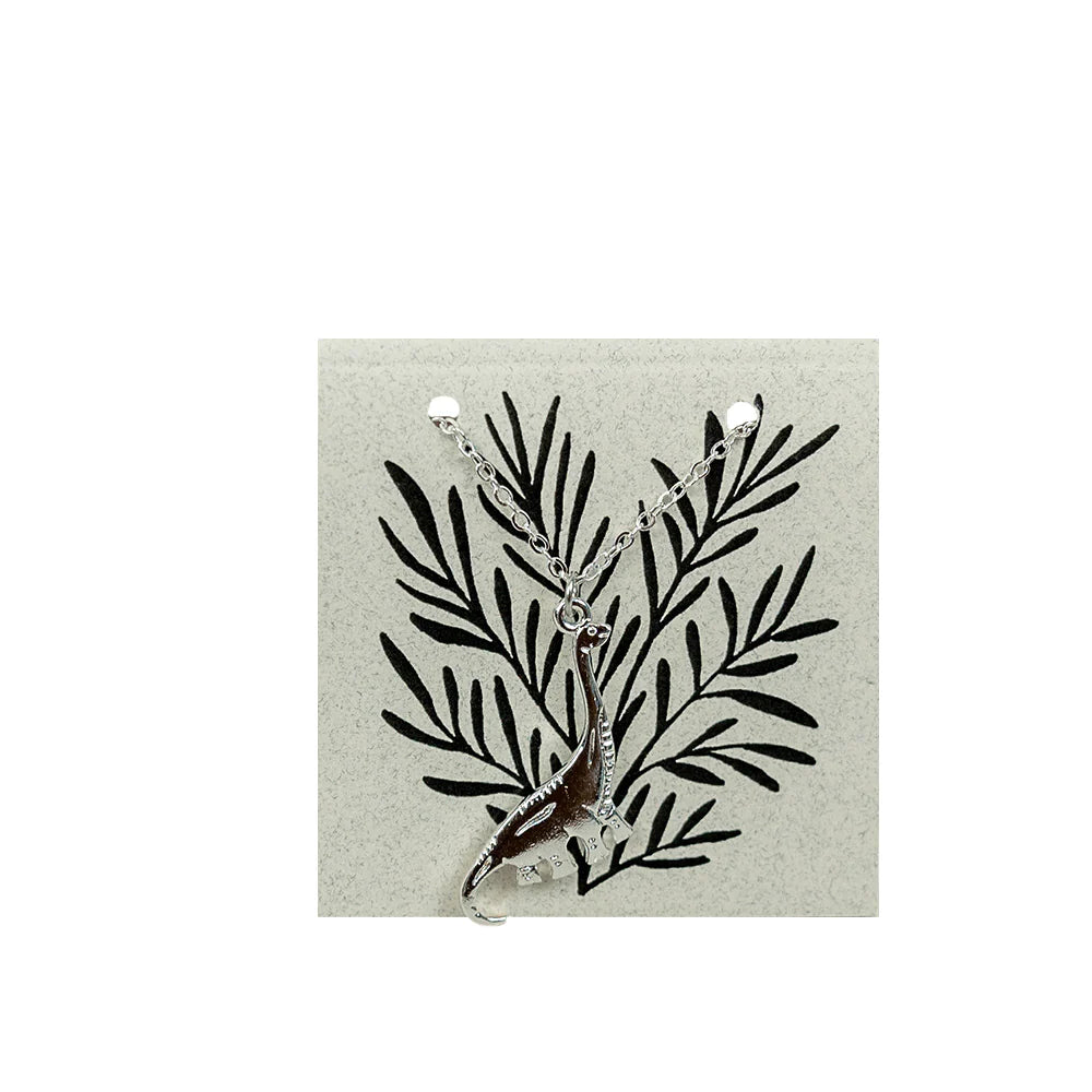 Sterling Silver Dinosaur Necklace by Semaki & Bird (3 Styles)