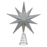 Silver Glitter Star Tree Top by Old World Christmas