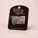 Silver Tray Montana Tack Pin by Girl Ran Away with the Spoon