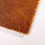 Small Gold Leather Jot Book by KT Leatherworks