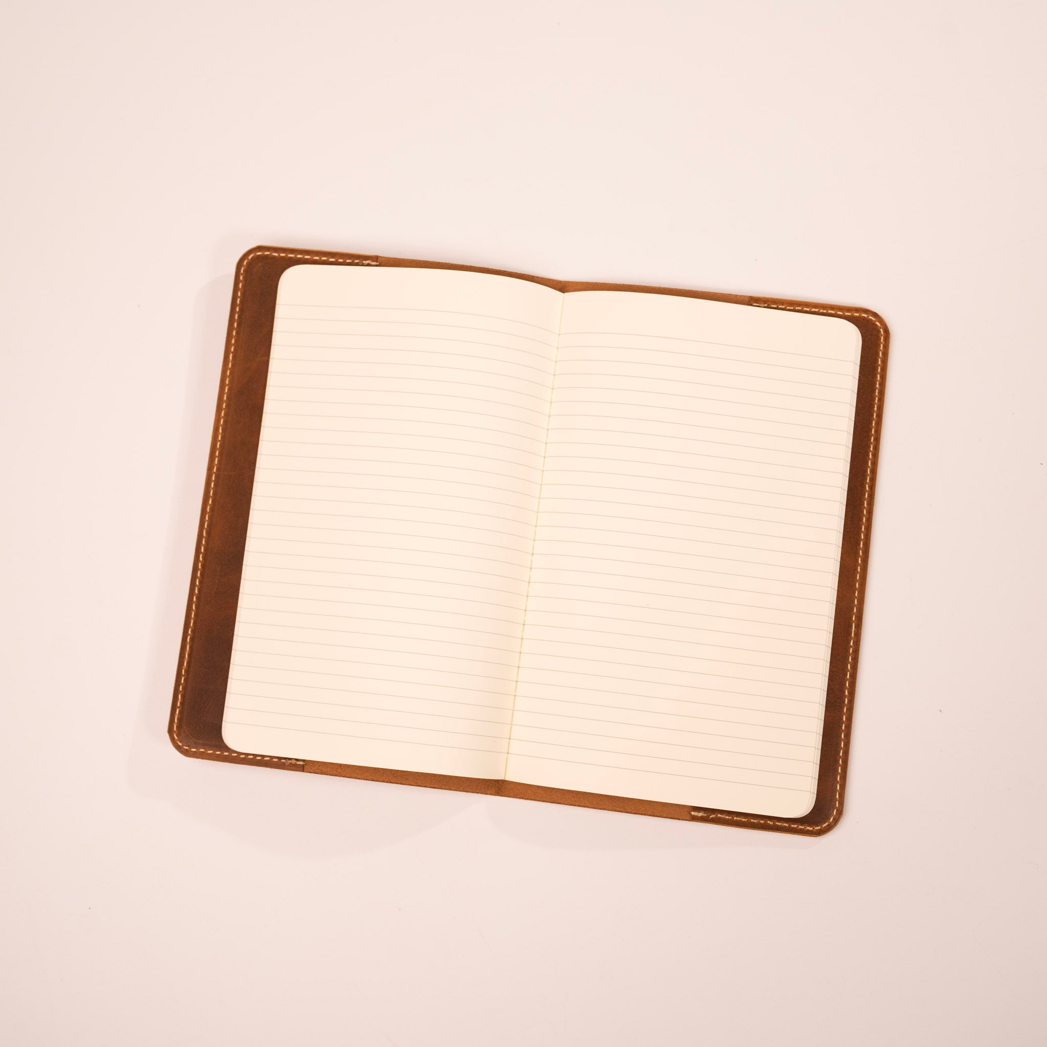 Small Texas Tan Leather Jot Book by KT Leatherworks