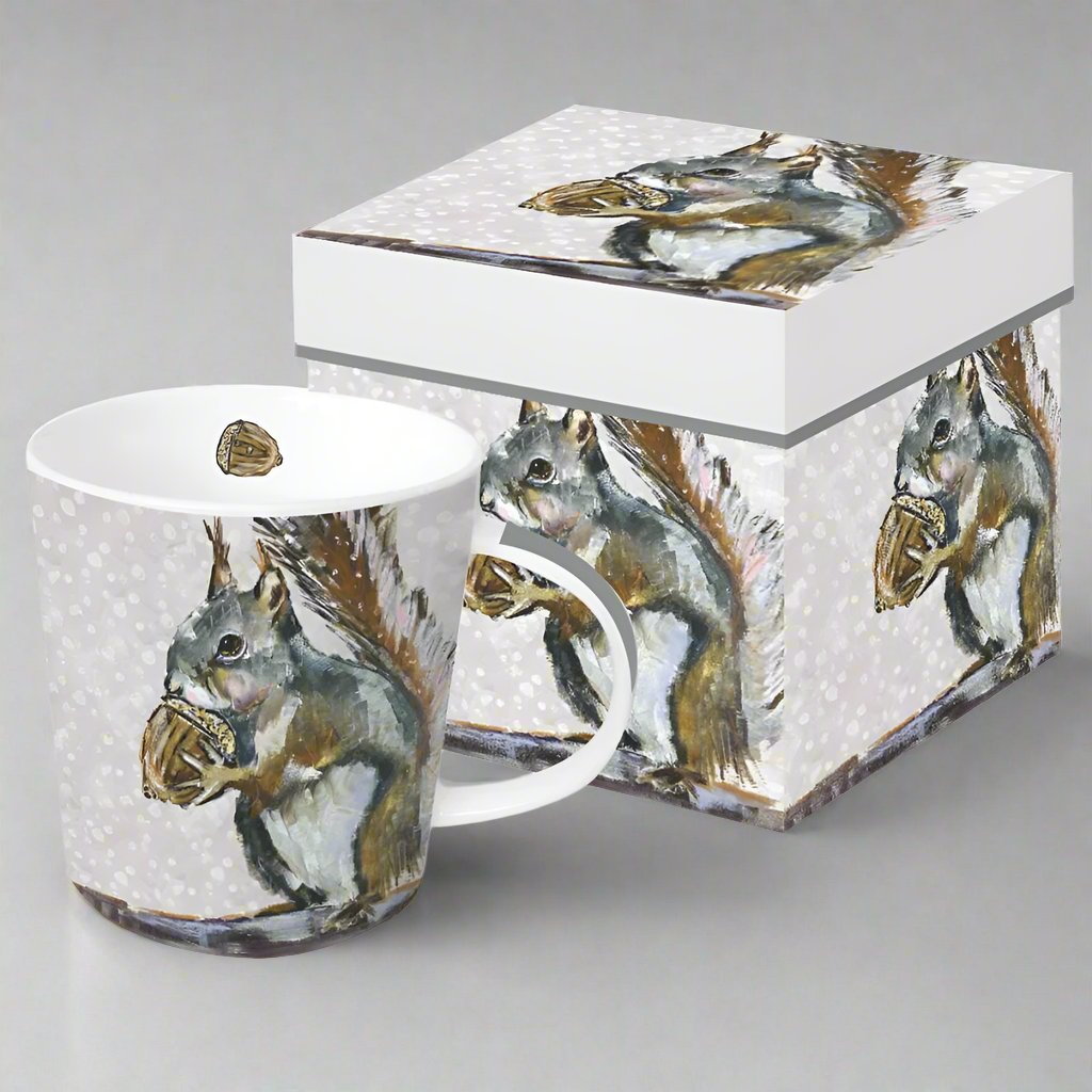 Squirrel Portrait Mug in a Gift Box