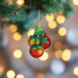 Tomatoes on the Vine Glass Ornament