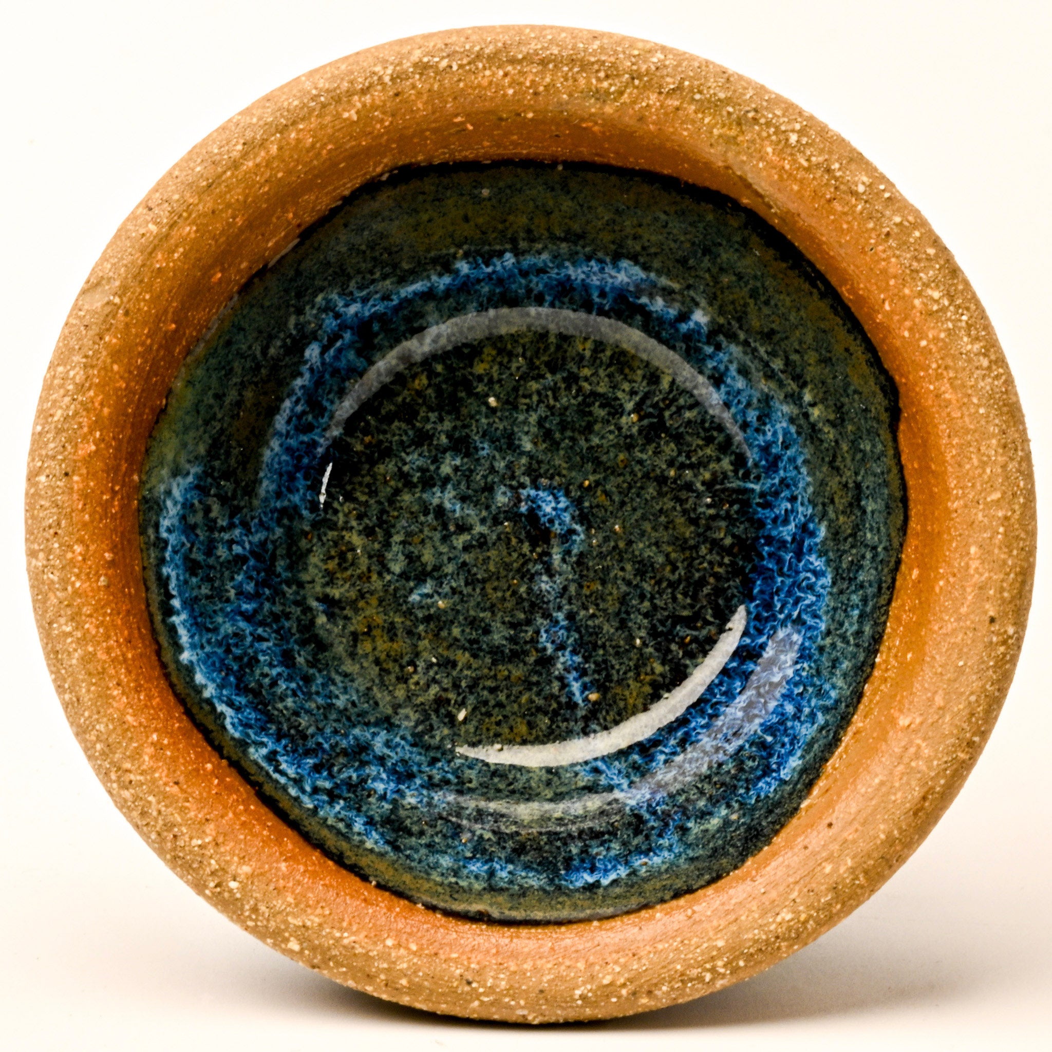 Trinket Jar lid - blue - sat up