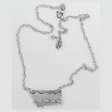 Silver Mama and Cubs in MT Necklace by Daphne Lorna