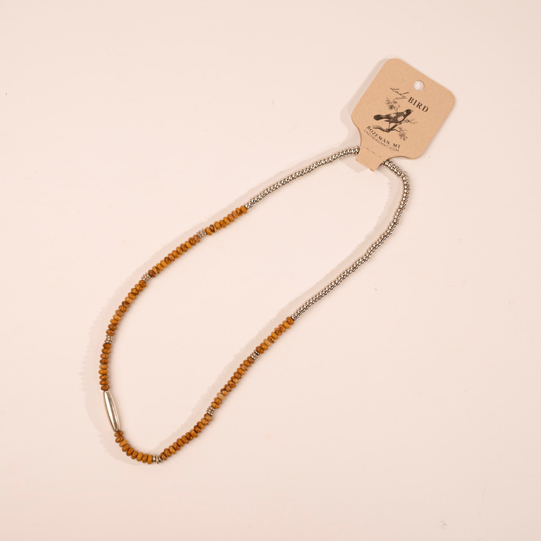 Wood Jasper Gemstone Necklace