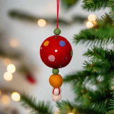 Wool Holiday Ball Ornament by Ganz USA