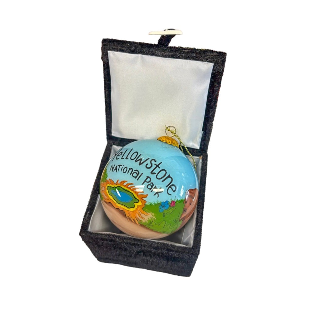 Yellowstone Icon Glass Ornament by Art Studio Company