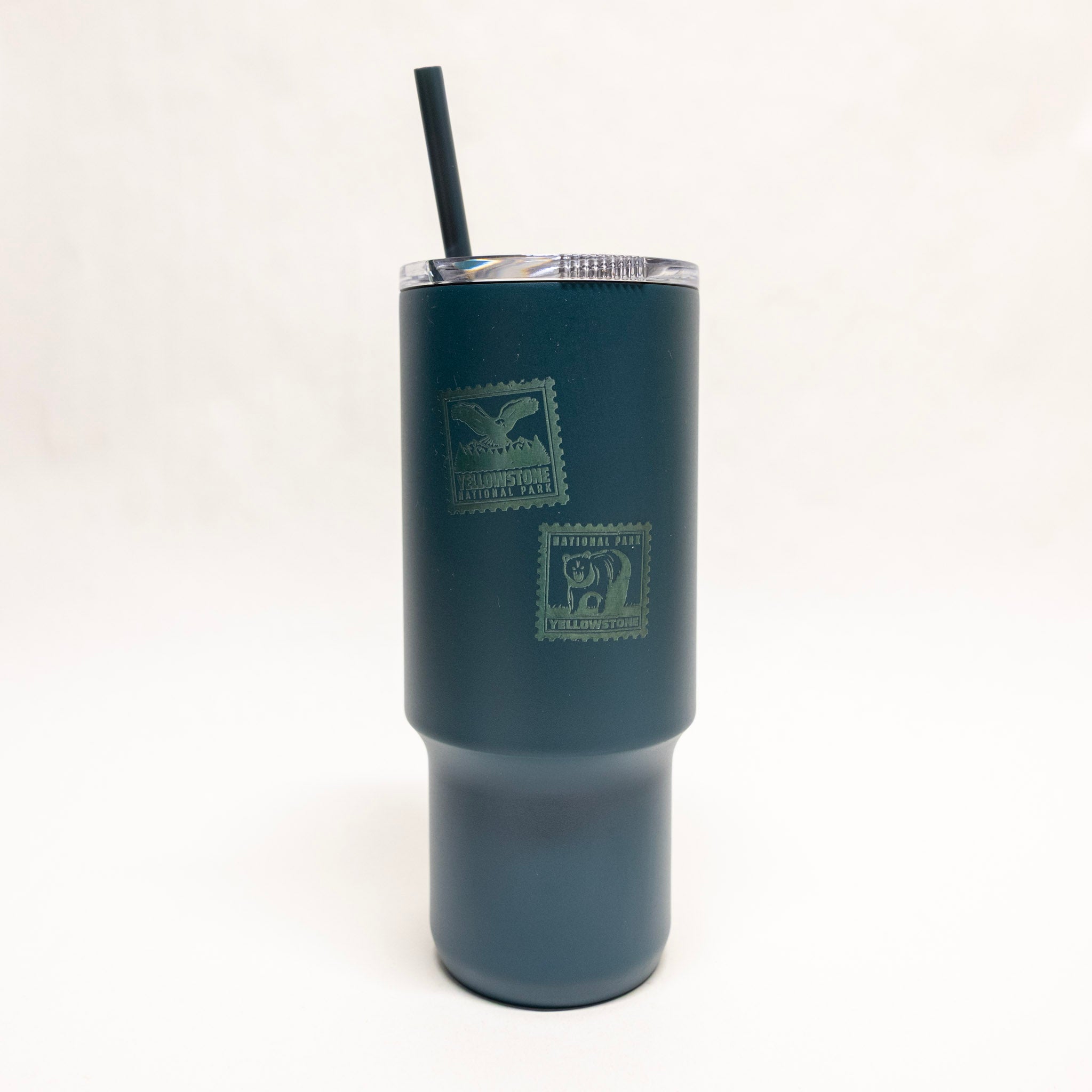 Yellowstone National Park Stamp Engraved Recharge 30 Oz Tumbler by Montana Gift Corral