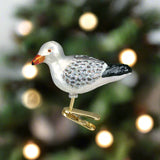 Sea Gull Glass Christmas Ornament