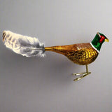 Pheasant Glass Christmas Ornament